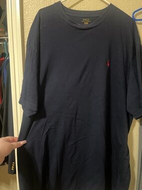 Polo by Ralph Lauren Navy Short-Sleeve Crewneck Tee with Red Pony